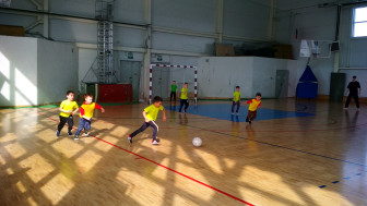 Начались районные соревнования по мини-футболу.